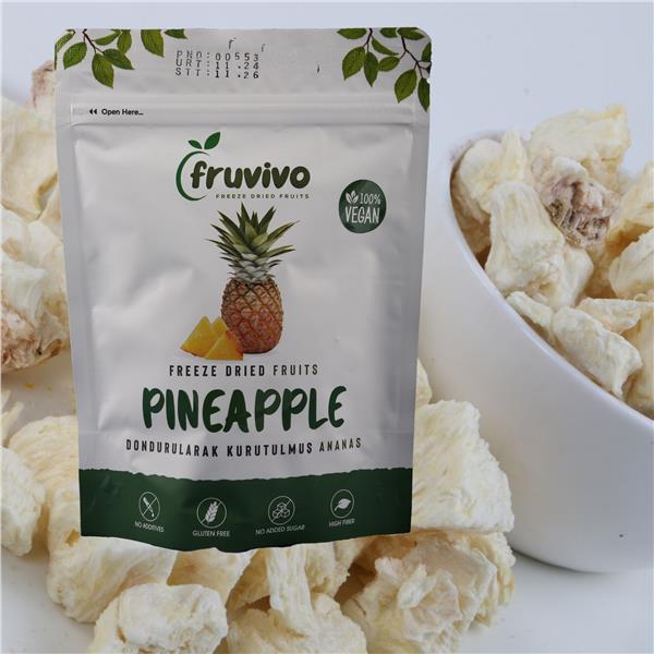 Dondurularak Kurutulmuş Ananas